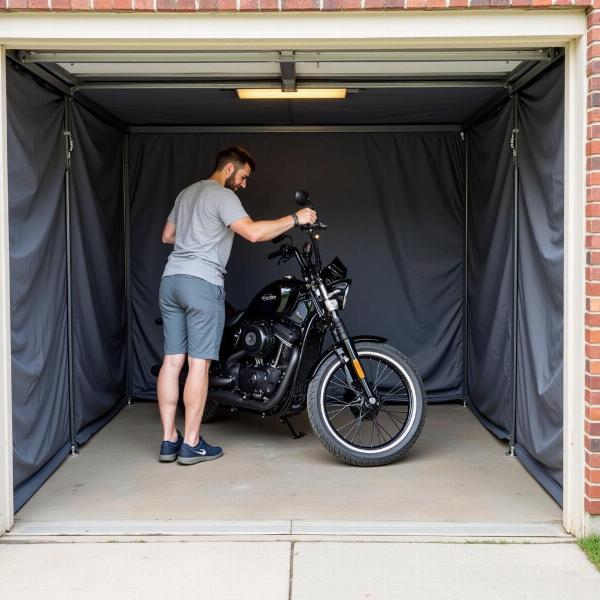 Installation facile d'un garage pliant Dafy