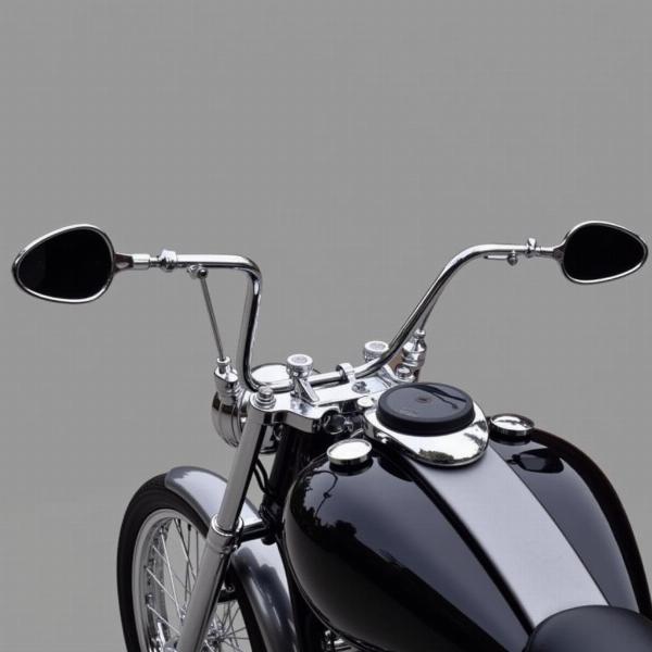 Accessoires moto custom : Guidon et rétroviseurs