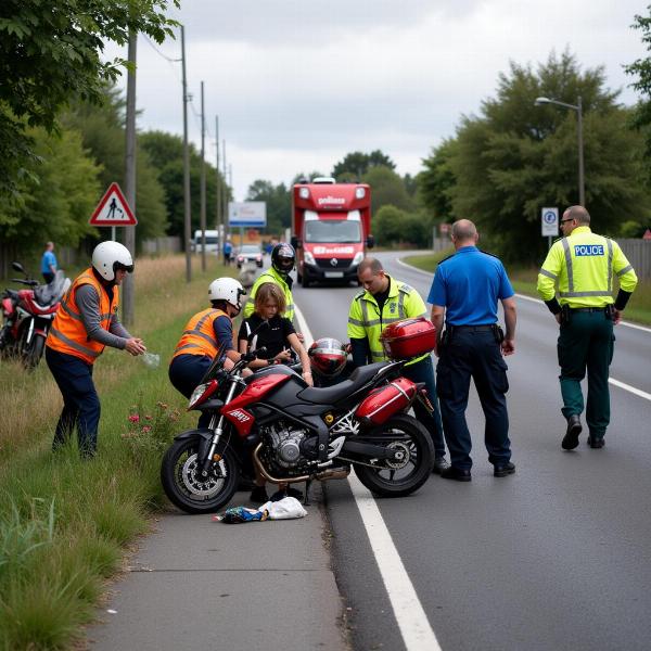 Secours après un accident de moto en Charente-Maritime