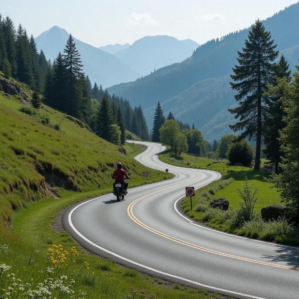 Routes sinueuses à Sablons: Danger pour les motards