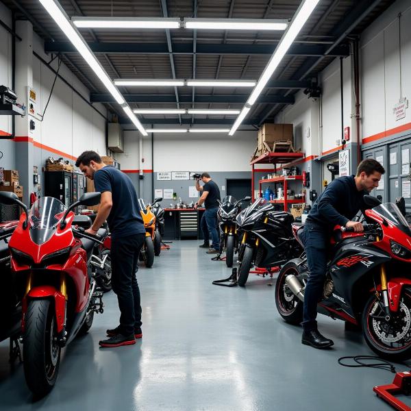 Atelier de réparation moto à Villefranche-sur-Saône