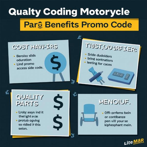 Avantages des codes promo éco moto pièces