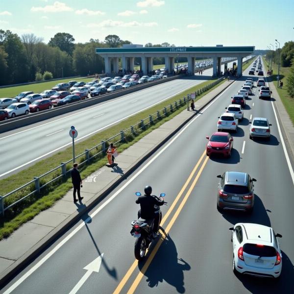 Gain de temps avec le badge télépéage moto