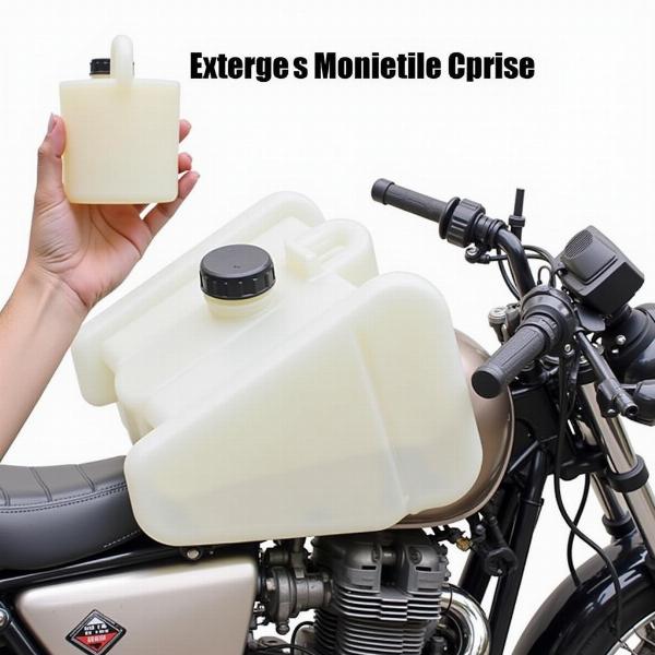 Bidon essence plastique compact pour moto