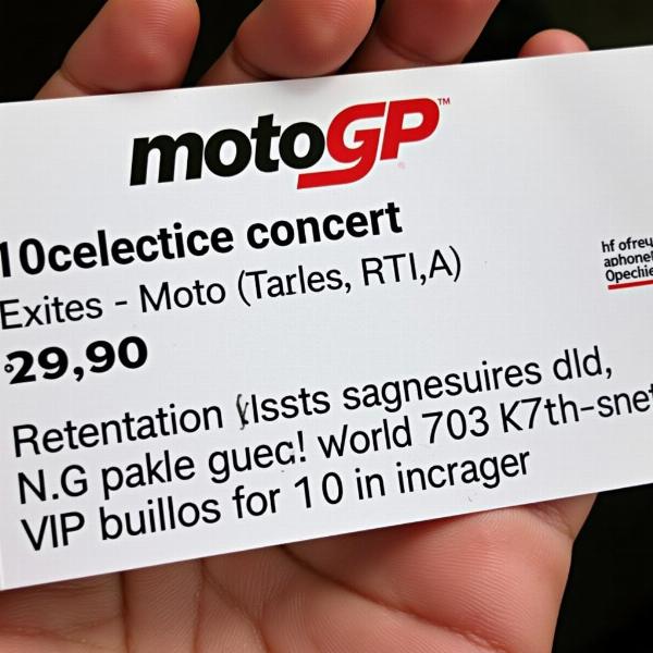 Billet Concert Moto GP 2024: Accès VIP