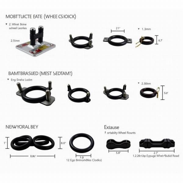 Différents types de bloque roue moto pneumatique