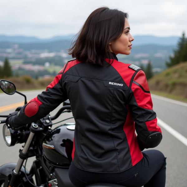 Blouson moto Bering femme offrant une protection optimale et un style élégant