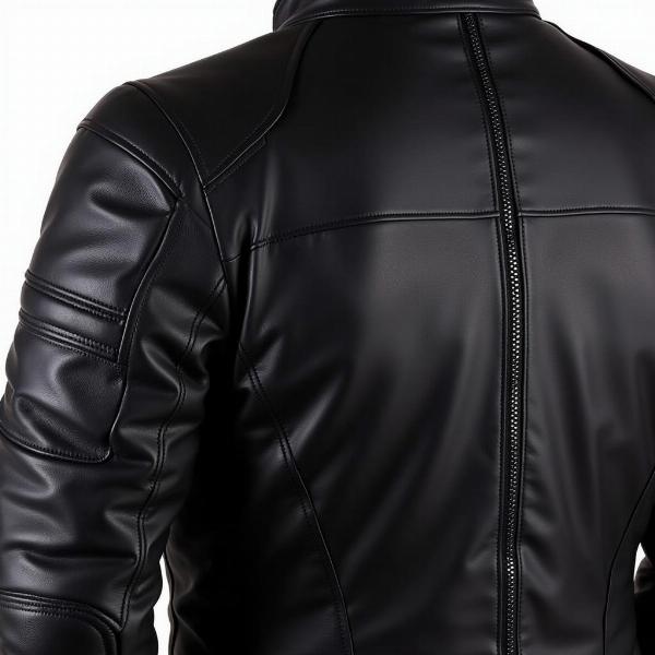 Blouson moto en cuir offrant une excellente protection