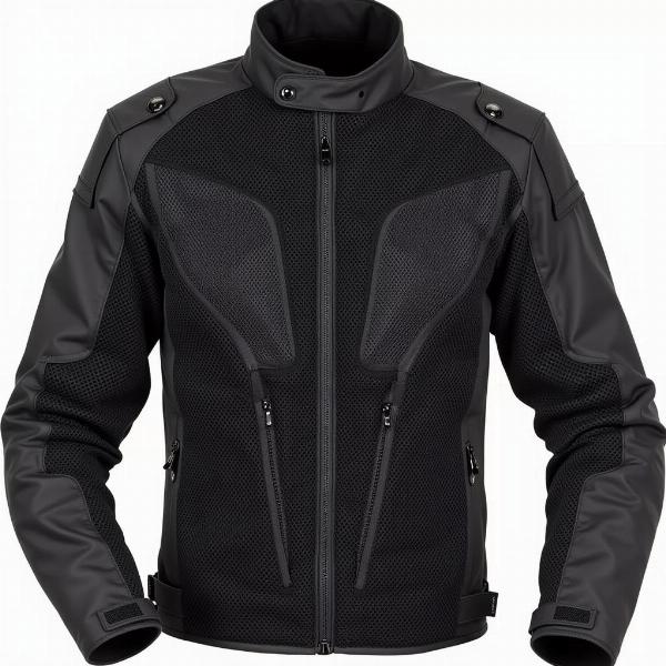 Blouson moto été en textile mesh avec ventilation