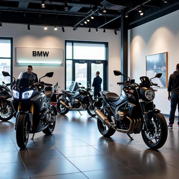 BMW Moto Rouen Showroom