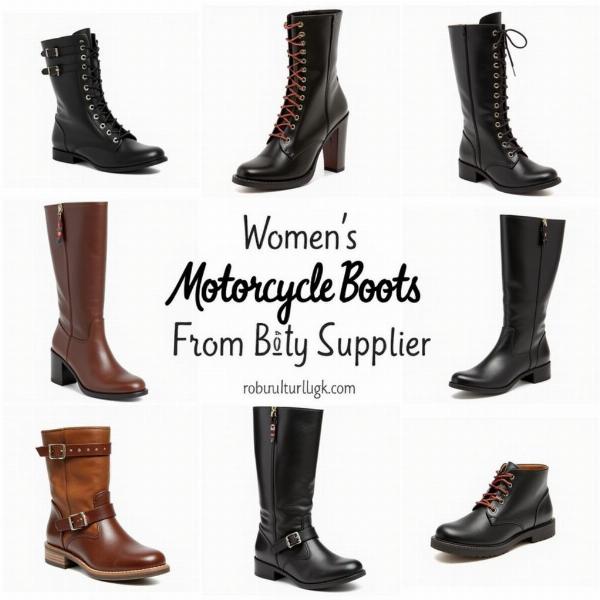 Différents styles de bottines moto femme