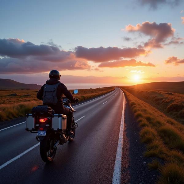 Aventure Moto Cap Nord: Route panoramique vers le soleil de minuit