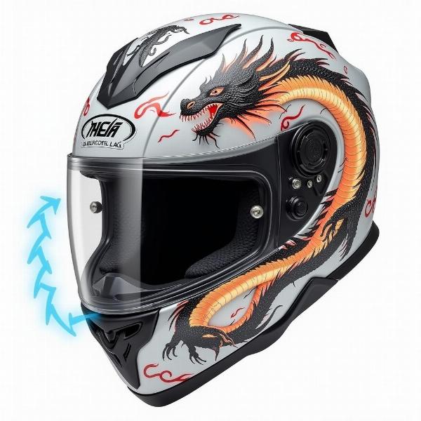 Ventilation Optimale pour Casque Moto Dragon