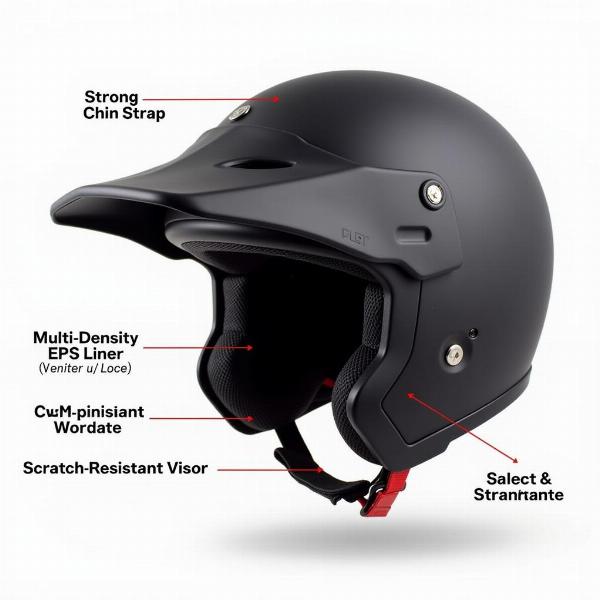 Casque moto haut de gamme offrant une protection optimale