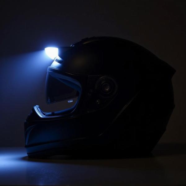 Casque moto avec LED intégré pour la sécurité la nuit