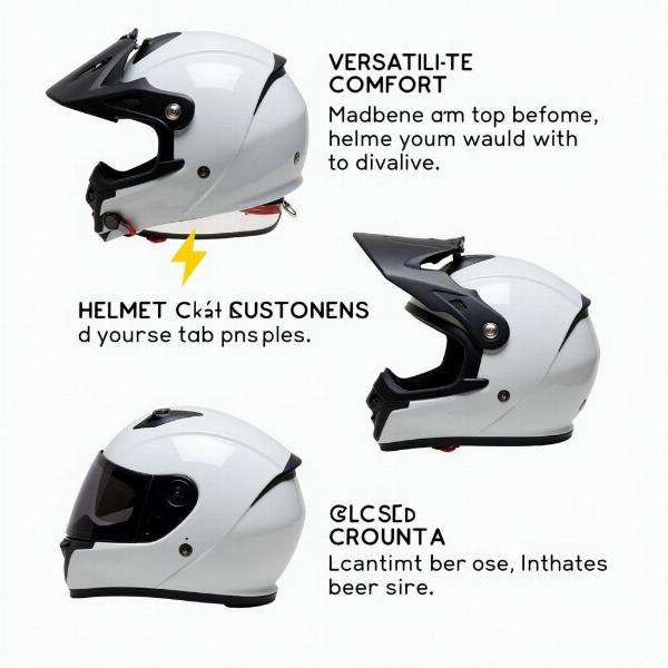 Casque moto mentonnière amovible : Avantages