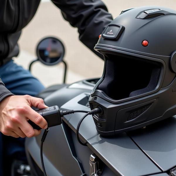 Entretien du casque radio moto et de sa batterie