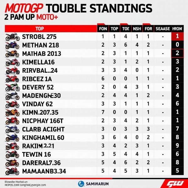 Classement des Pilotes MotoGP