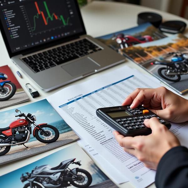 Définir le budget pour commander une moto