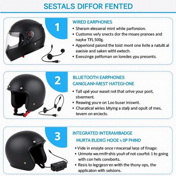 Comparatif écouteurs casque moto : filaire, Bluetooth, intégré