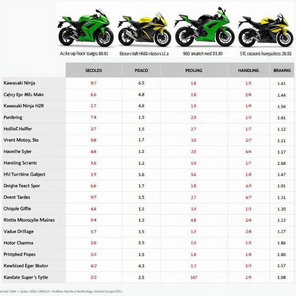 Comparatif des motos les plus rapides de 2023