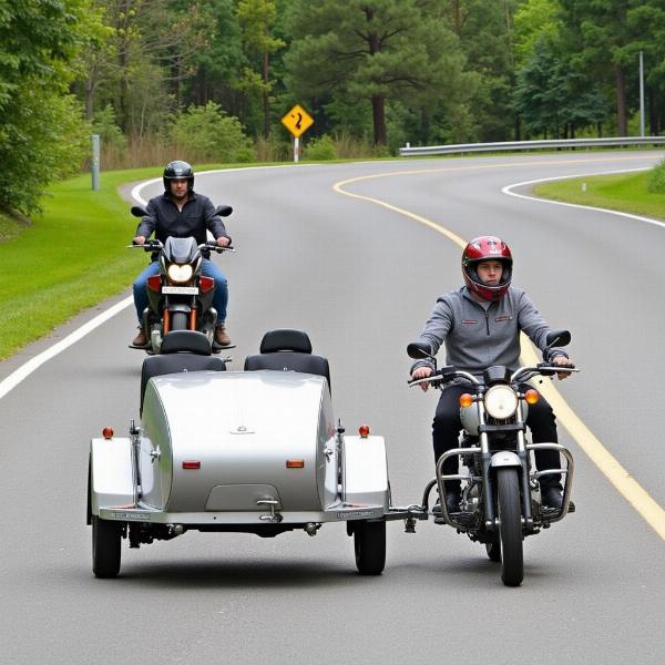 Conduite en toute sécurité avec une remorque pour moto