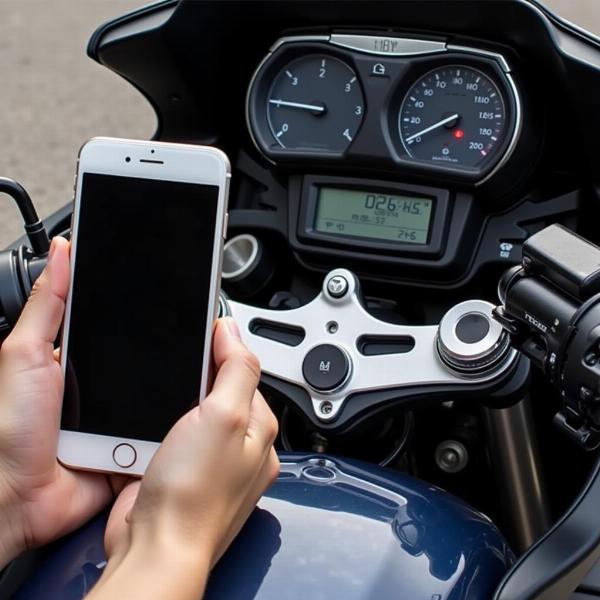 Connecter un smartphone aux loa honda moto