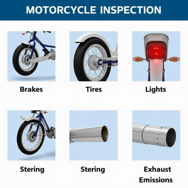 Points de vérification lors du contrôle technique moto