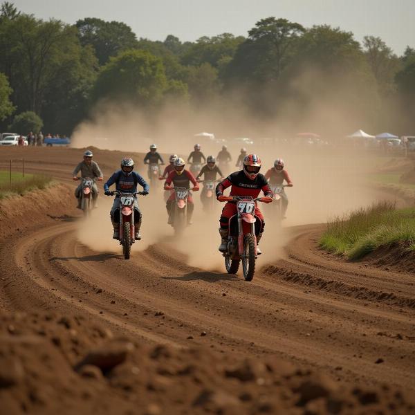 Courses de motocross professionnelles: Tension et compétition à son comble