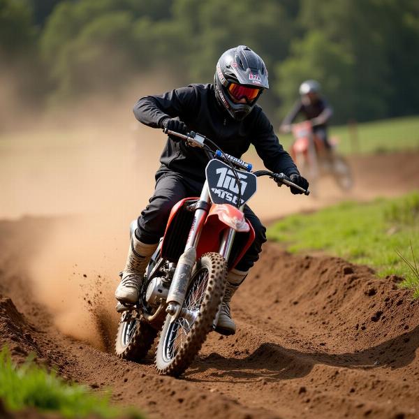 Moto Cross 125 en action