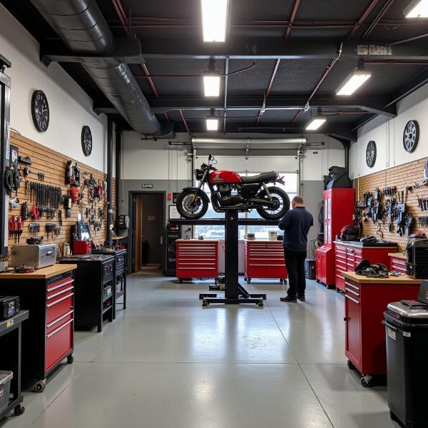 Atelier de réparation moto chez Dafy Moto