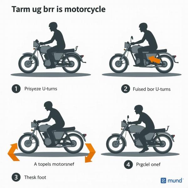 Technique du demi-tour serré en moto