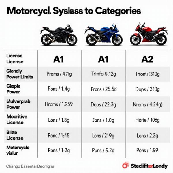 Les différentes catégories de permis moto