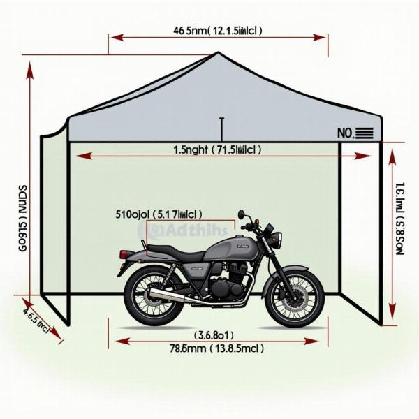 Dimensions d'une tente garage pour moto