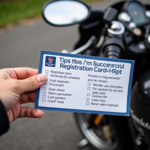 Conseils pour faire une carte grise moto