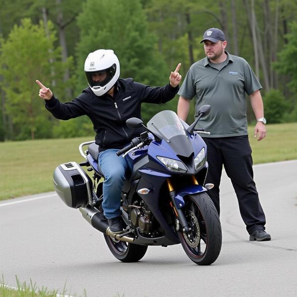 Préparation à l'examen du permis moto