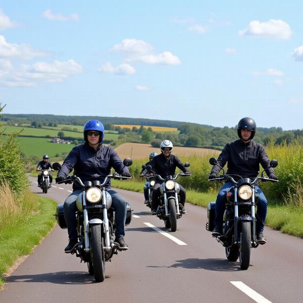 Balade moto lors de la Fête de la Moto à Créances