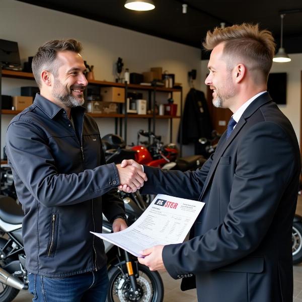 Finaliser l'achat d'une moto d'occasion dans le Nord Pas de Calais