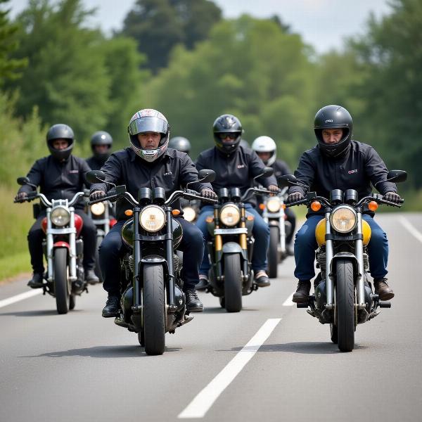 Formation moto sécurité et vitesse