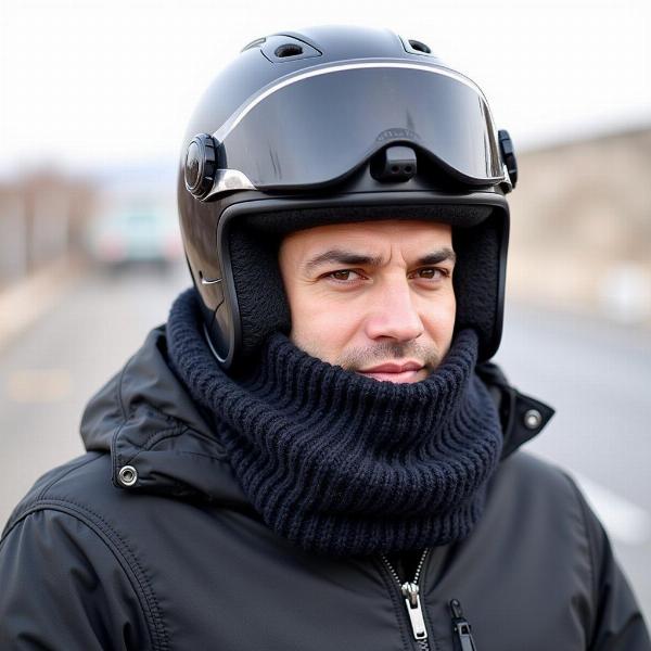 Foulard homme moto hiver - chaud et confortable