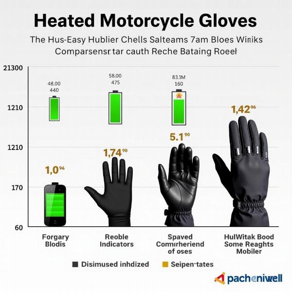 Autonomie de la batterie des gants chauffants moto