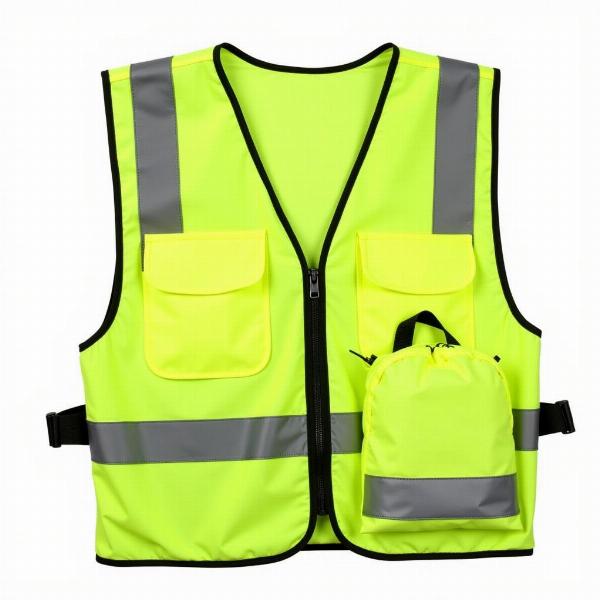 Gilet jaune haute visibilité pour moto