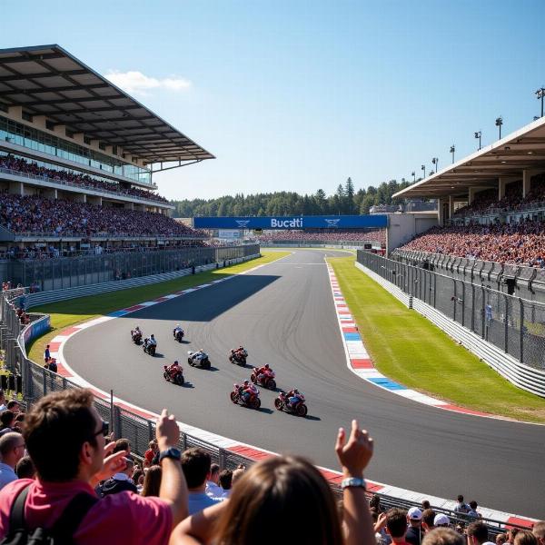 Circuit Bugatti Le Mans pendant le Grand Prix de France Moto GP 2025