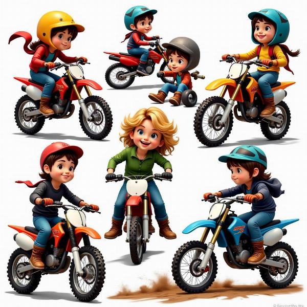 Héros de motocross animés populaires : Des modèles pour les jeunes pilotes