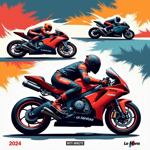 Affiche officielle des 24h du Mans Moto 2024