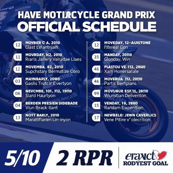 Horaire officiel du Grand Prix de France Moto