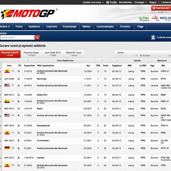 Horaire MotoGP sur le site officiel