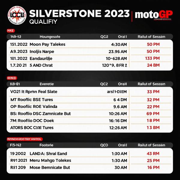 Horaires des qualifications MotoGP Silverstone 2023