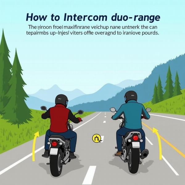 Portée Intercom Moto Duo