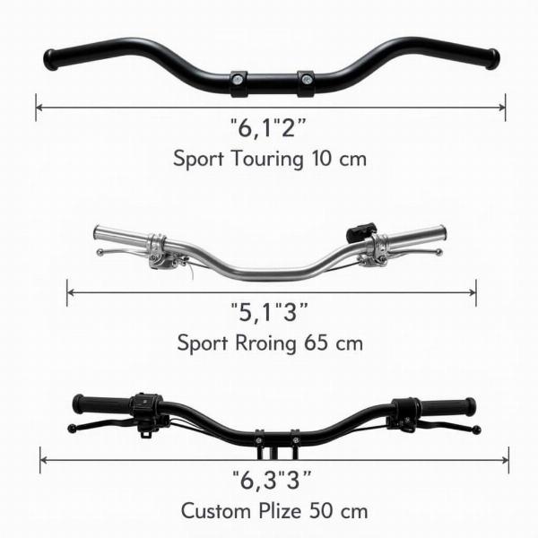 Comparer les Largeurs de Guidon pour Différents Styles de Moto